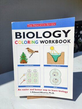 Biology Coloring Workbook Book The Princeton Review Textbook Science Educational